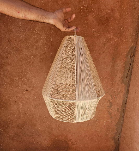 Raffia Pendant Light , Hanging Lamp Shade in Raffia