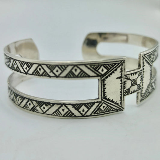 Bangle Bracelet 925 Sterling Silver Open Charm, Fine Jewelry Cuff Bracelet, Handmade Bracelet, Perfect for Any Occasion