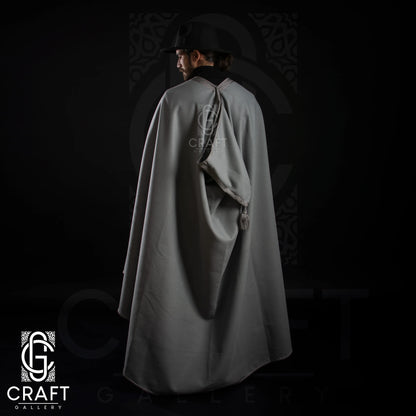 Moroccan Handmade _ Luxury Winter Warm Cape _ Hooded Long Overcoat_ Poncho Winter Coat Silham Burnous