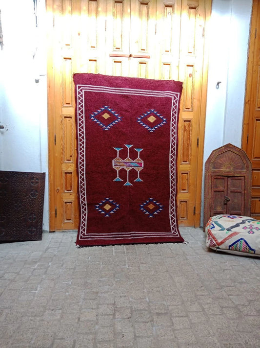 Moroccan Berber Rug. Handmade Berber Rug.Berber Kilim . Authentic Azilal. Sabra Rug. Boho Rug
