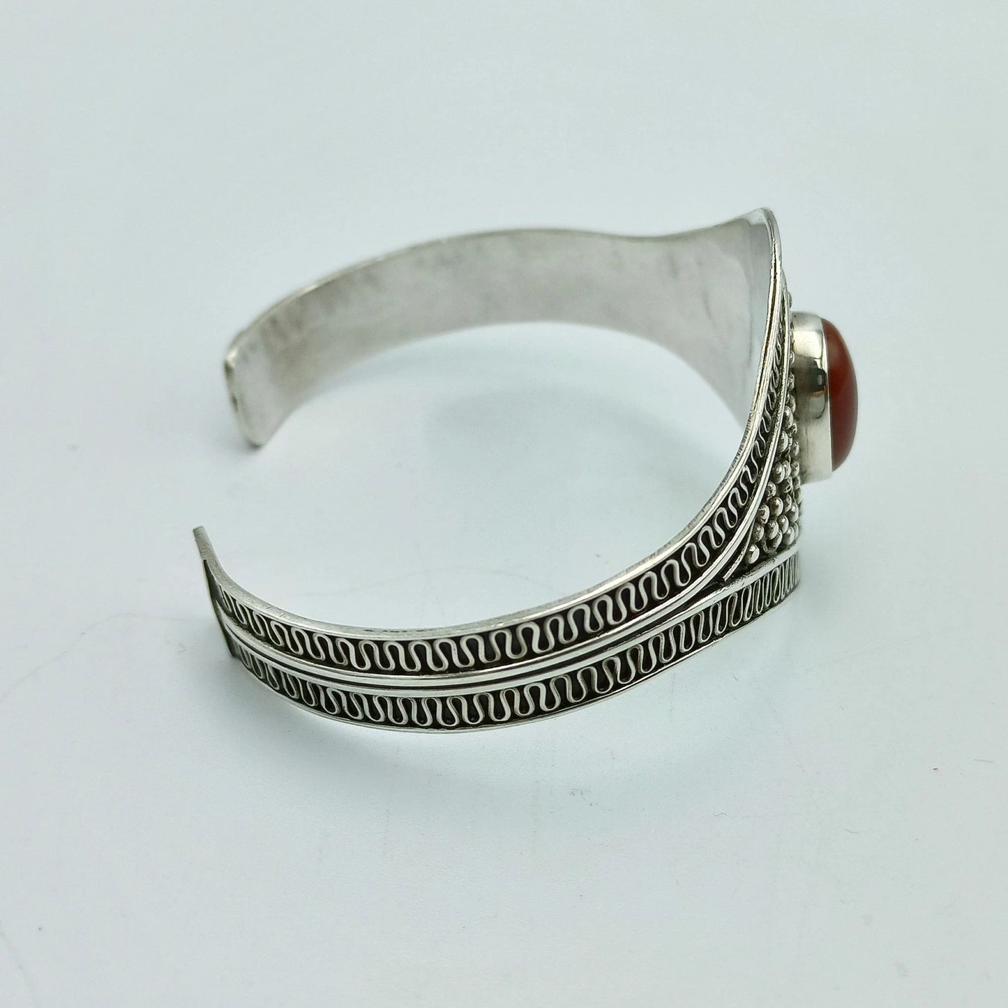 Sterling Silver Bracelet, Handcrafted Bracelet That Sets Your Style Ablaze - Perfect for Any Occasion