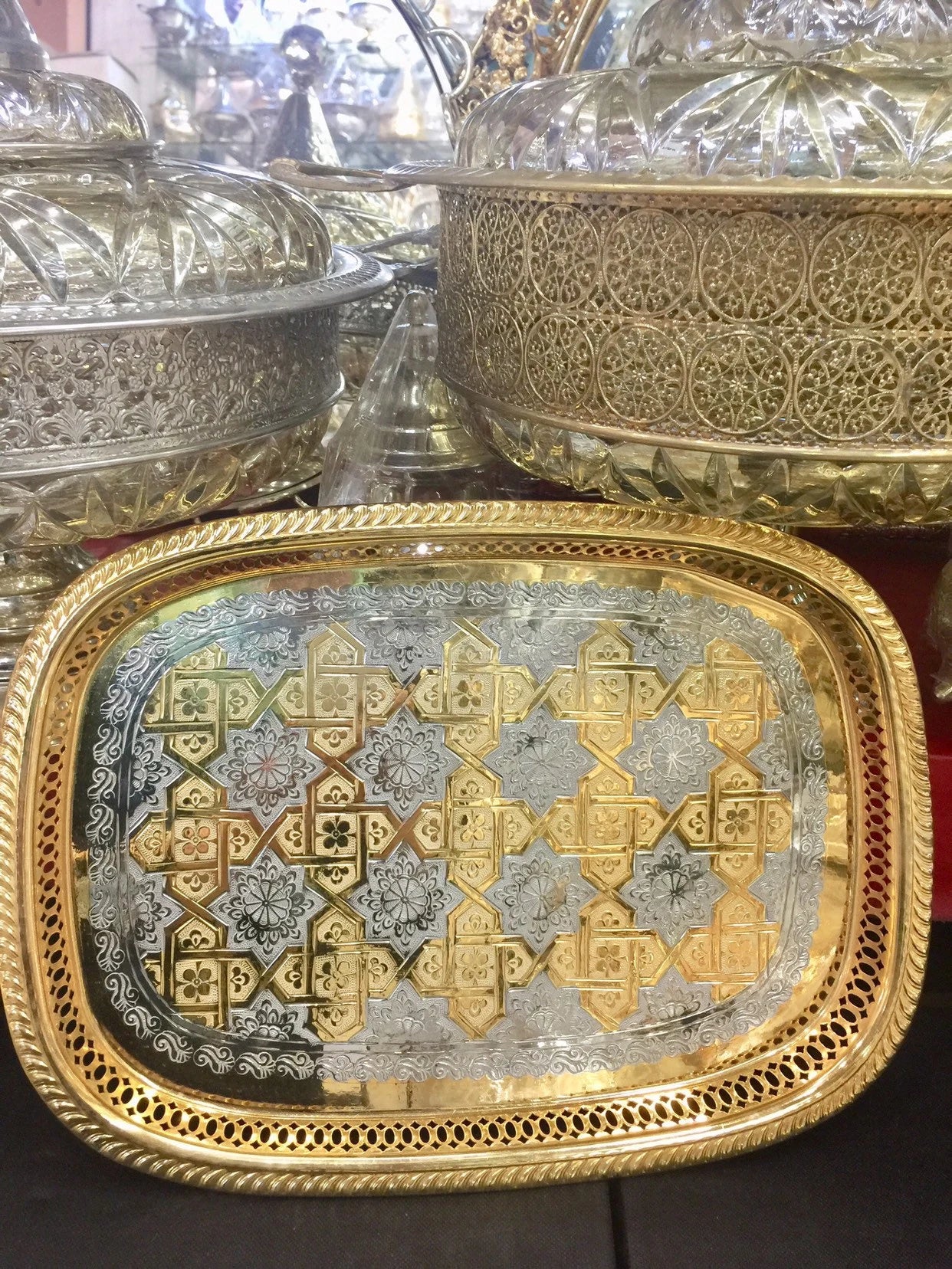 Moroccan Handmade Luxurious Tea Set