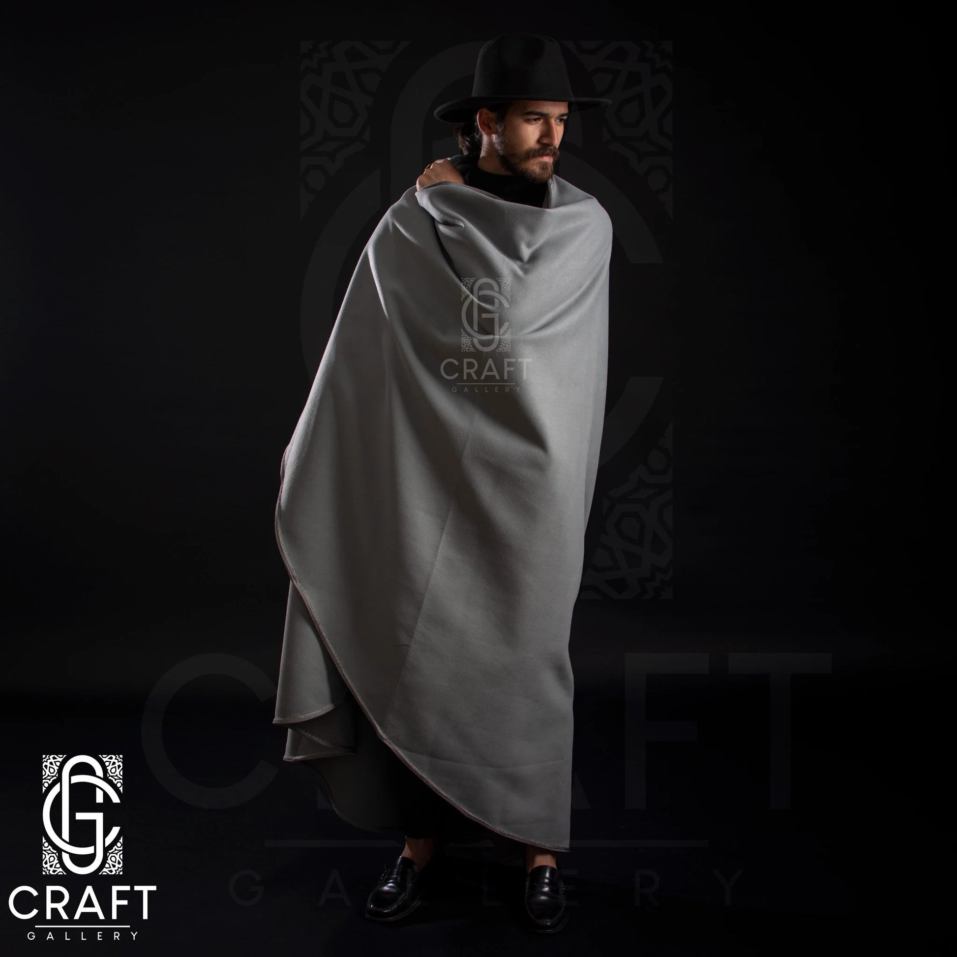 Moroccan Handmade _ Luxury Winter Warm Cape _ Hooded Long Overcoat_ Poncho Winter Coat Silham Burnous