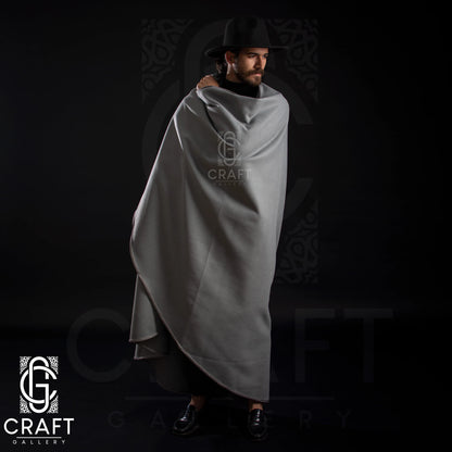 Moroccan Handmade _ Luxury Winter Warm Cape _ Hooded Long Overcoat_ Poncho Winter Coat Silham Burnous