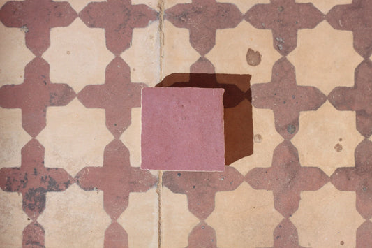 1 Square Foot Moroccan Tile Light Pink Zellige Tile Rose Moroccan Tile Handmade Tile Backsplash Bathroom Square Tile Fireplace Tile Zellij