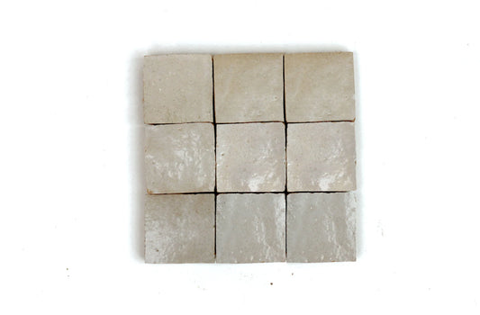 1 Square Foot Cream Zellige Tile Moroccan Tile Handmade Zellige Tiles Oyster White Bathroom Square Wall Tile Fireplace Off-White Zellij