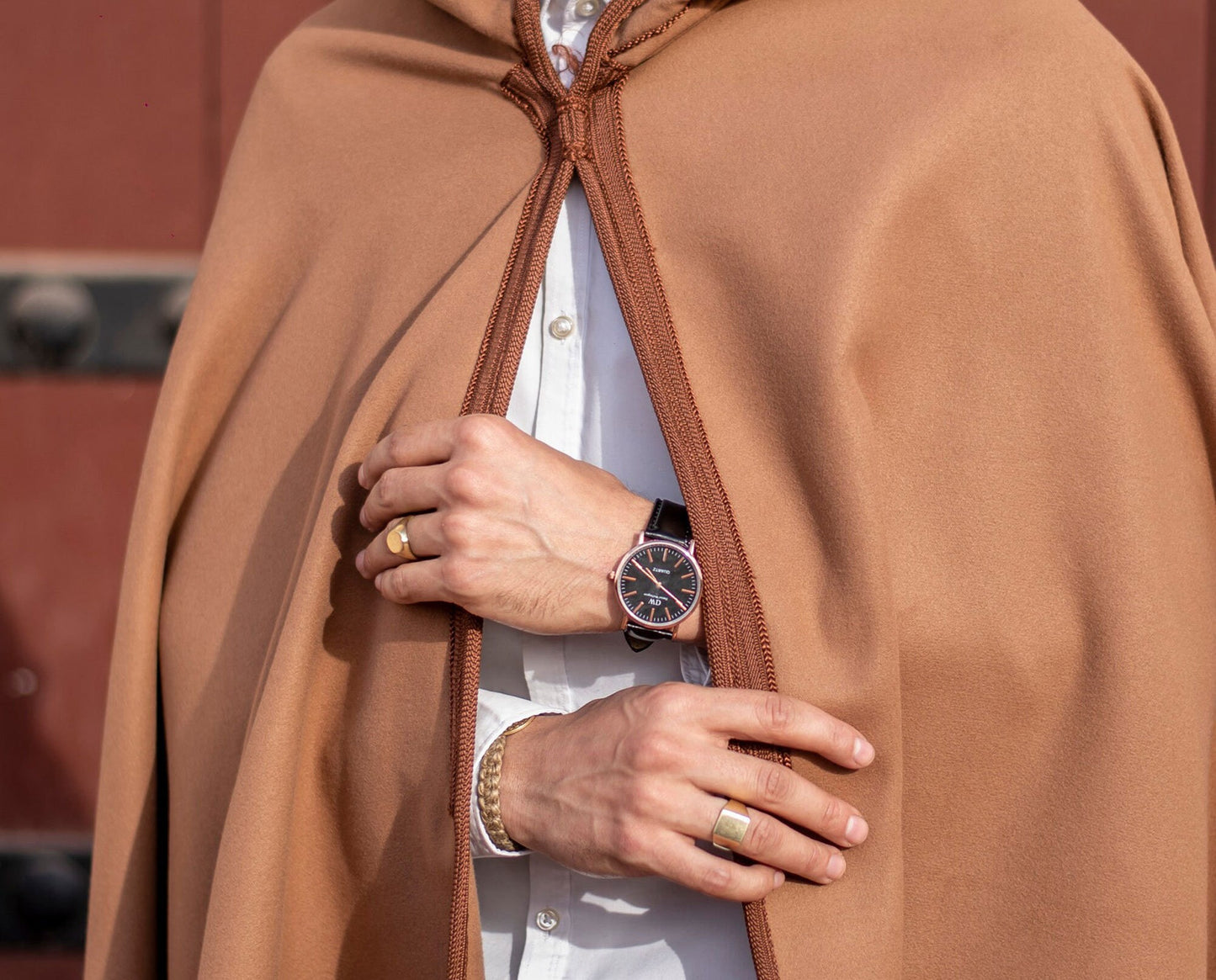 Moroccan Handmade Cape _ Luxury Warm Winter Cape _ Hooded Long Overcoat_ Poncho Coat (Silham) Burnous_Warm Black Cape