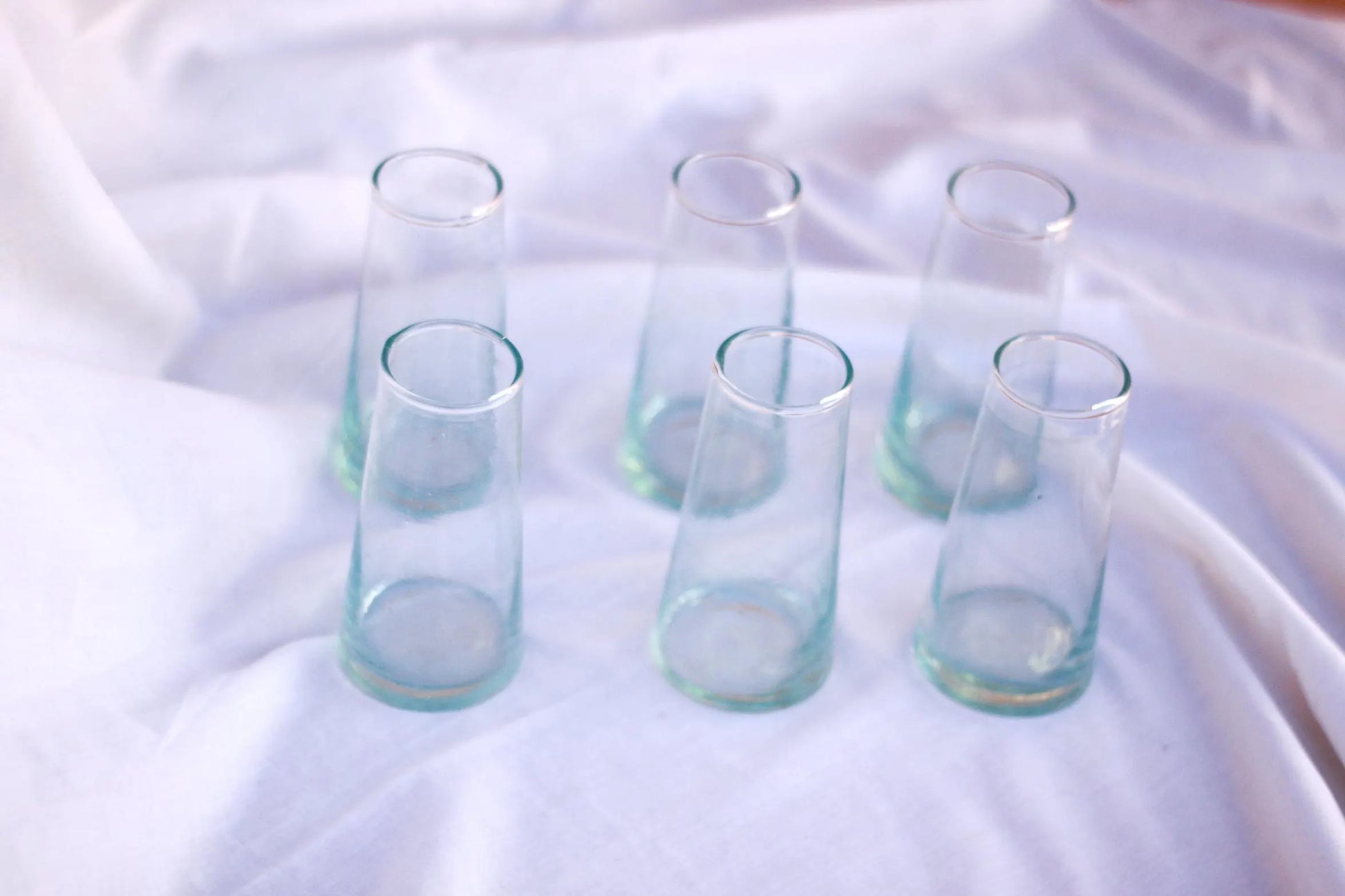 Handmade Glassware Champagne Glasses Recycled Beldi Champagne Flutes Moroccan Tumbler Drinking Flute Glass Artisanal Recycled Wedding Gifts