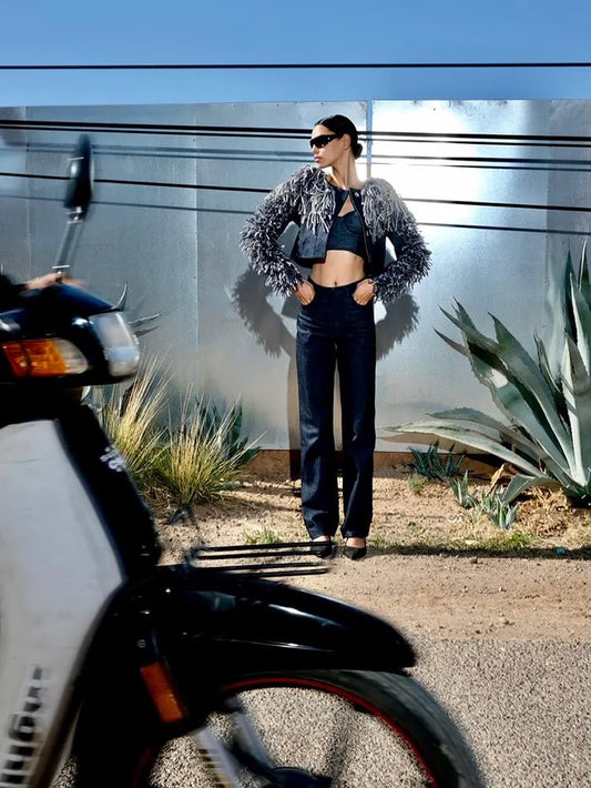Milan’S Denim and Wool Jacket