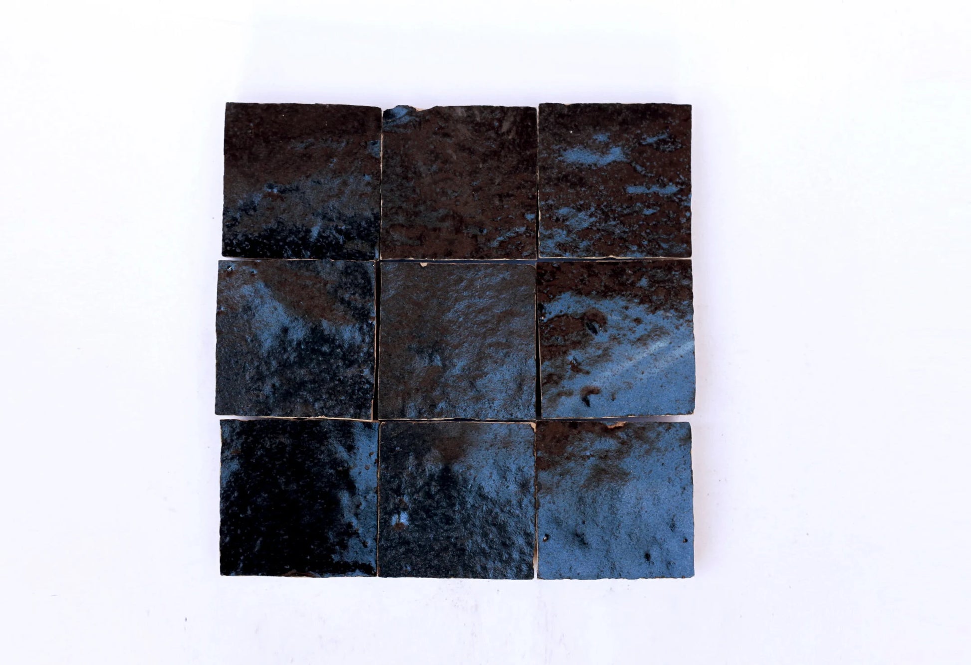 1 Square Foot Black Zellige Tiles Moroccan Tile Handmade Square Fireplace Black Accent Moroccan Tiles Backsplash Bathroom Tiles Zellij