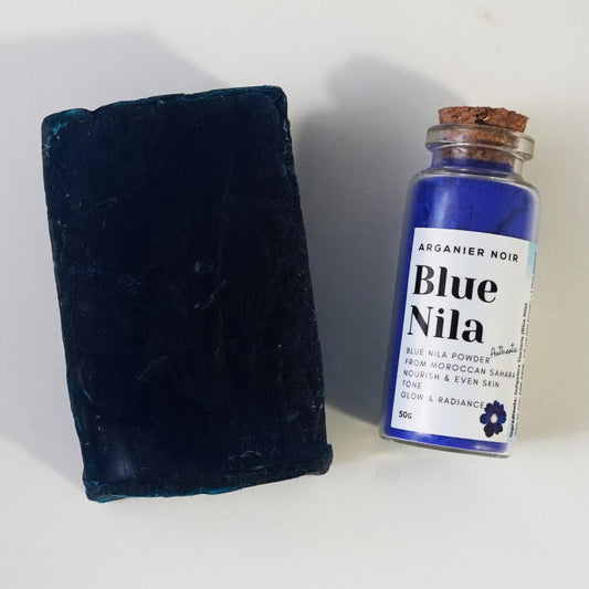 Blue Nila Set| Soap (60G) + Blue Nila Powder| Arganier Noir