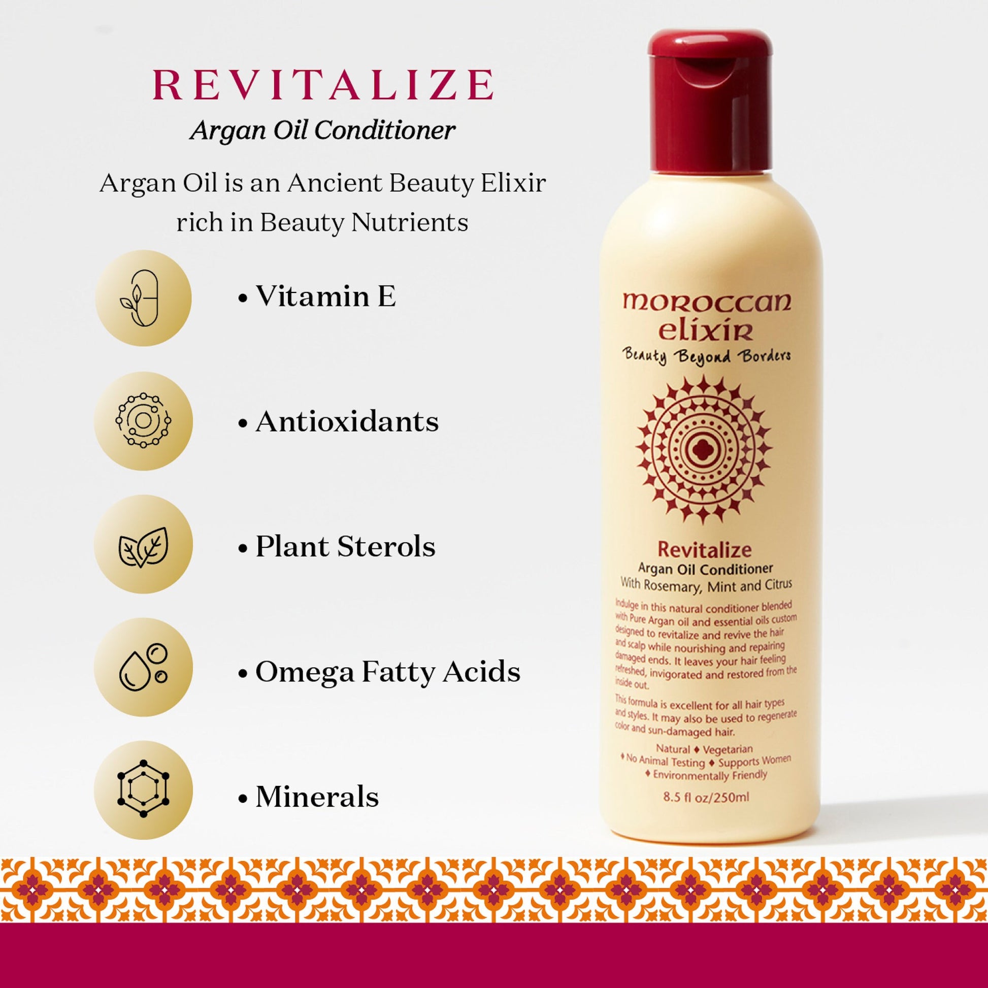 REVITALIZING Argan Oil Daily Conditioner with a Refreshing Blend of Herbal and Citrus Essential Oils