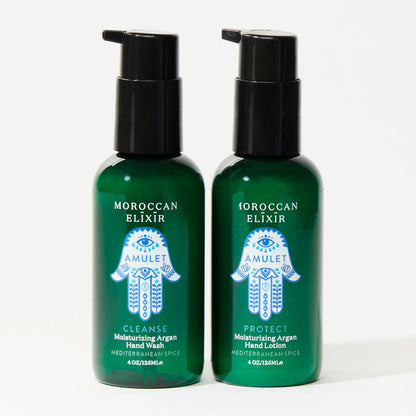 CLEANSE + PROTECT Moisturizing Argan Hand Wash and Lotion (Set of 2)