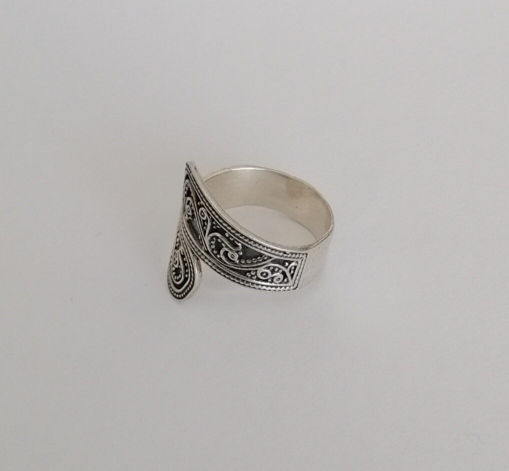 Sterling Silver Filigree Wrap Ring