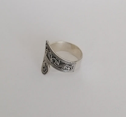 Sterling Silver Filigree Wrap Ring