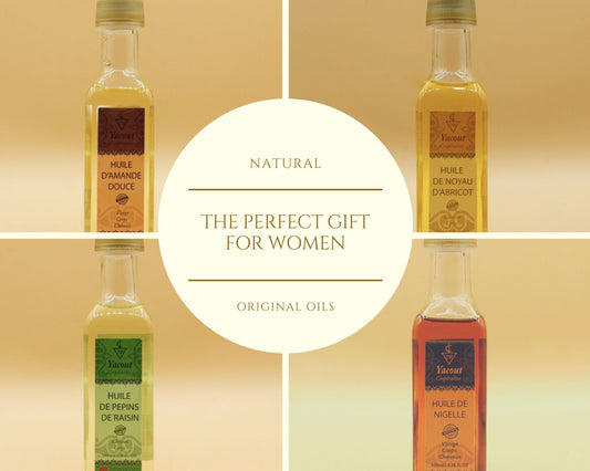 Pure Hair and Skin Oil Pack , 4 Essential Oils ( Almond+ Nigella+ Apricot Kernel+ Grapeseeds ) , Beauty Gifts for Women