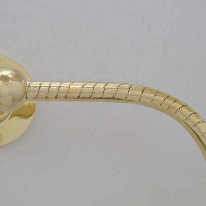 Unlacquered Brass Towel Holder, Towel Hanger, Wall Mount Towel Hook, Hand Engraved Finish