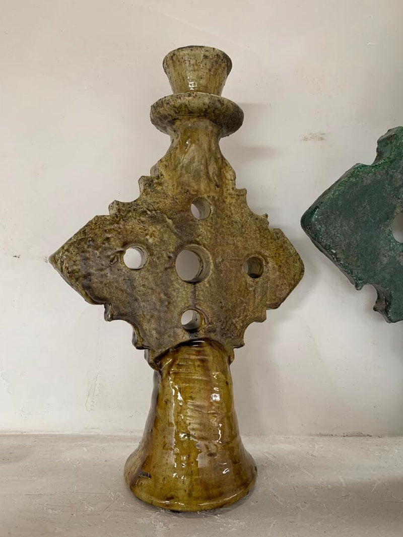 Bohemian Tamegroute Candle Holders