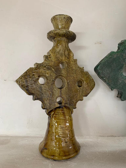 Bohemian Tamegroute Candle Holders