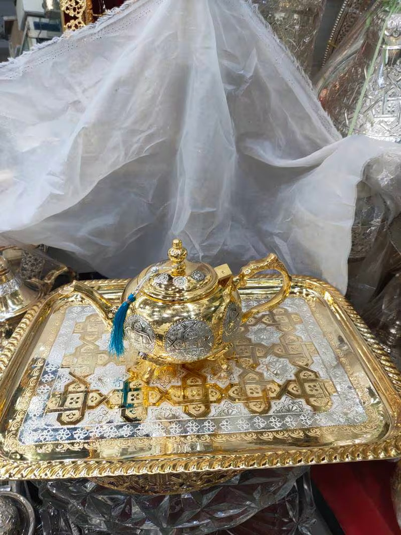 Moroccan Handmade Luxurious Tea Set