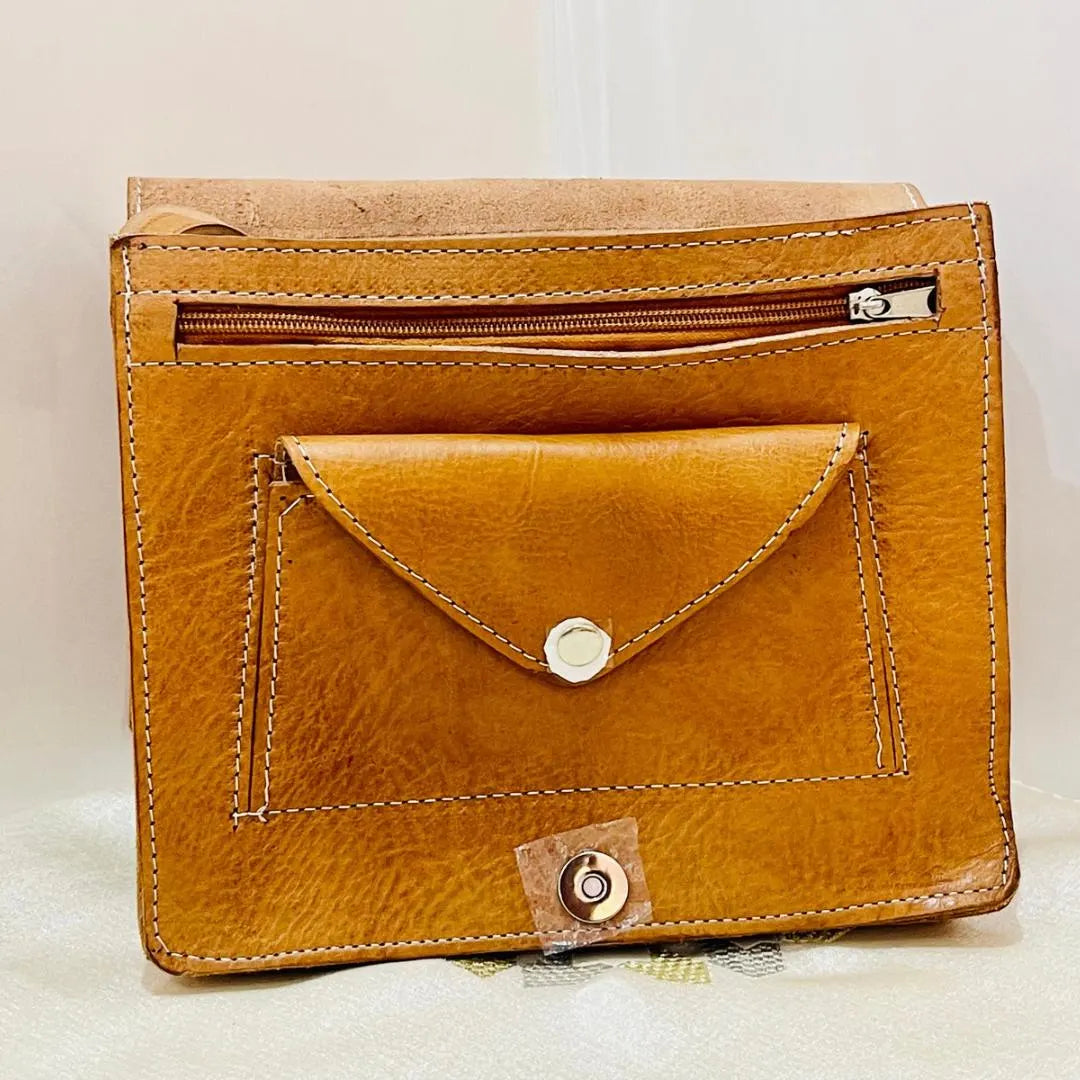 Moroccan Leather Bag, Genuine Leather Crossbody Bag, Moroccan Shoulder Bag, Women'S Leather Bag, Handmade Carved Leather Bag, Brown Bag