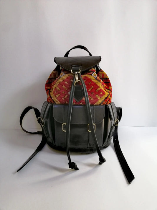 Versatile Black Leather Backpack - Timeless Elegance for Everyday Use, Stylish Black Leather Backpack, Black Leather Backpack