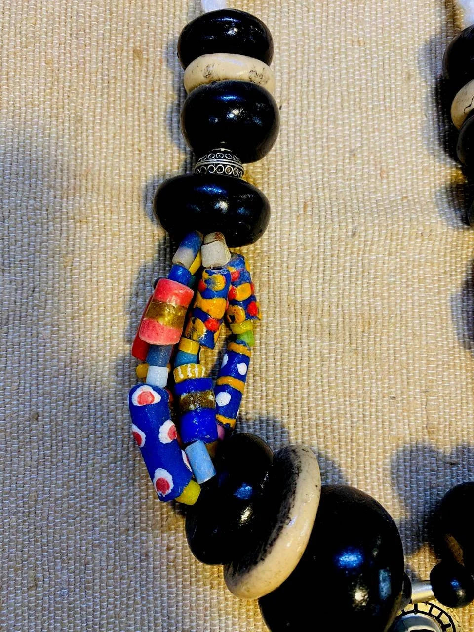 Berber Necklace, Amber Necklace, Old Berber Necklace. Khamssa Necklace