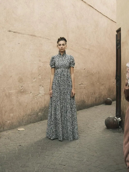 Victoria’S Dress Cotton Leopard Print