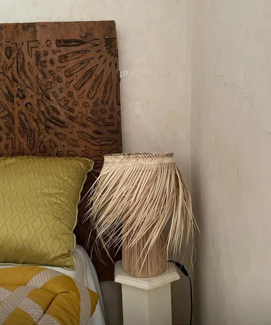 Moroccan Handmade in Rattan,Lamp Raffia Natural Raffia Lamp,Table LAMPSHADES