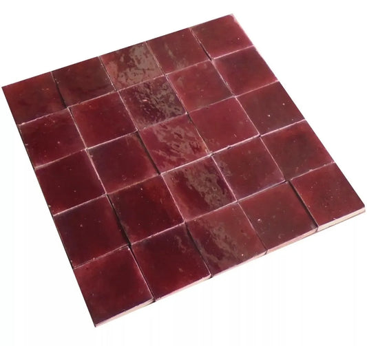 Floor Tiles Wine Red Glazed 10 X 10 Cm Floor Tiles Kitchen Bathroom Old Building