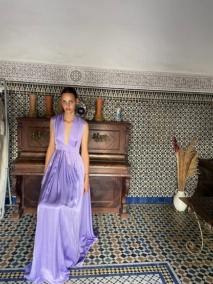 Alexia’S Dress Viscose Sleeveless Lilac