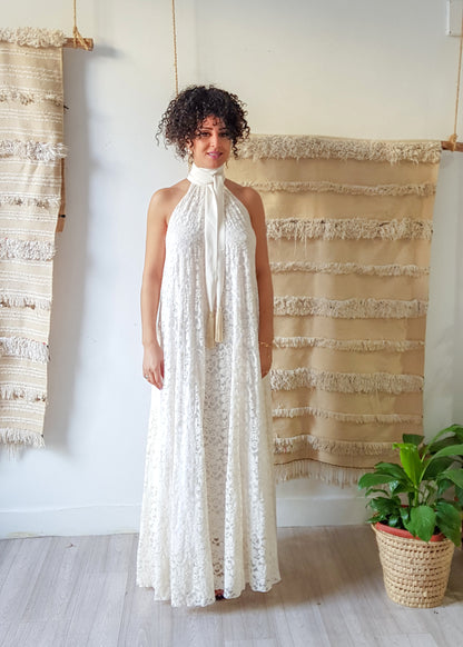 Lace Dress, Women Dress, Handmade Dress, Summer Dress, Wedding Dress, Bridal Maxi Dress
