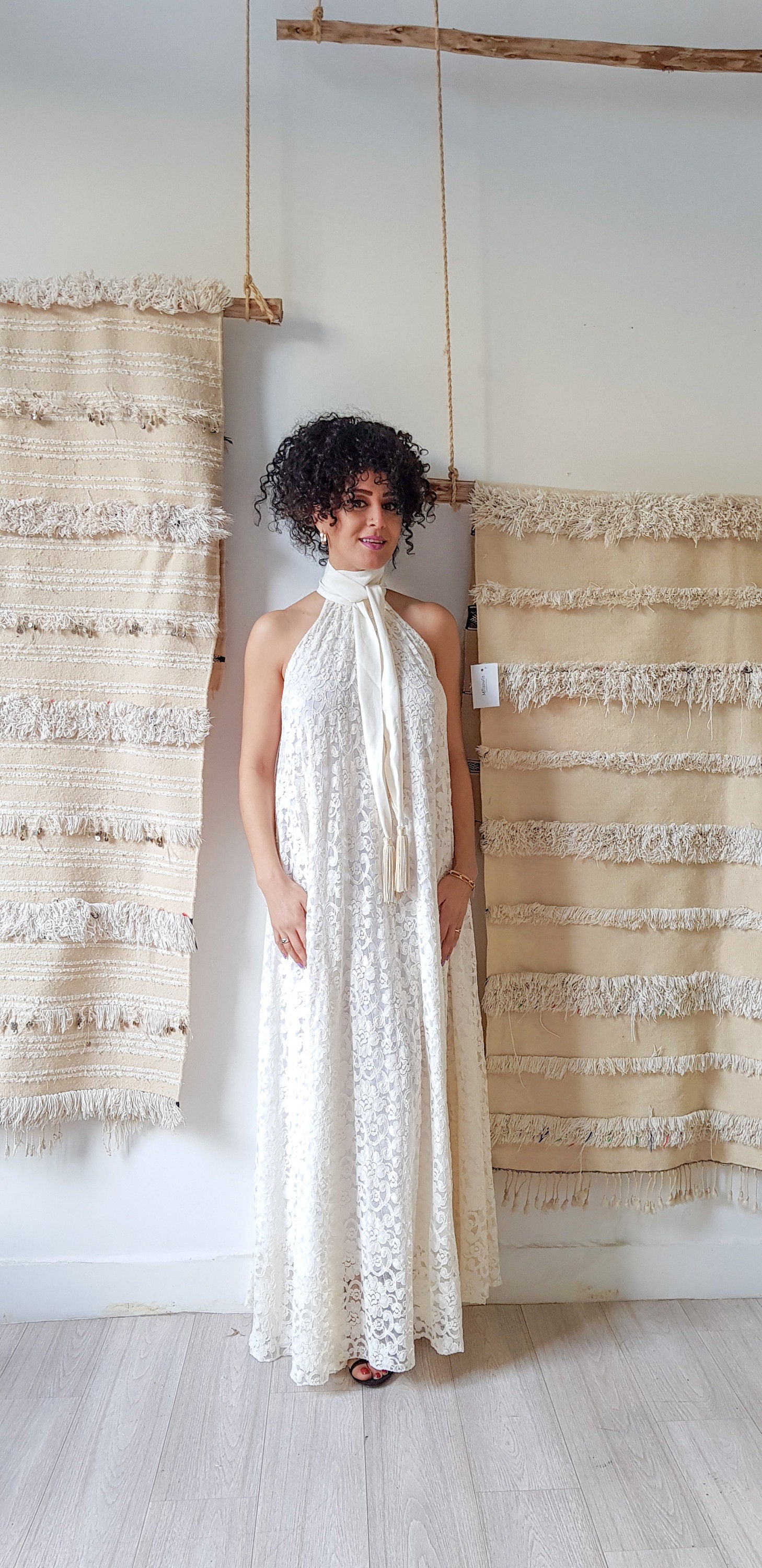 Lace Dress, Women Dress, Handmade Dress, Summer Dress, Wedding Dress, Bridal Maxi Dress