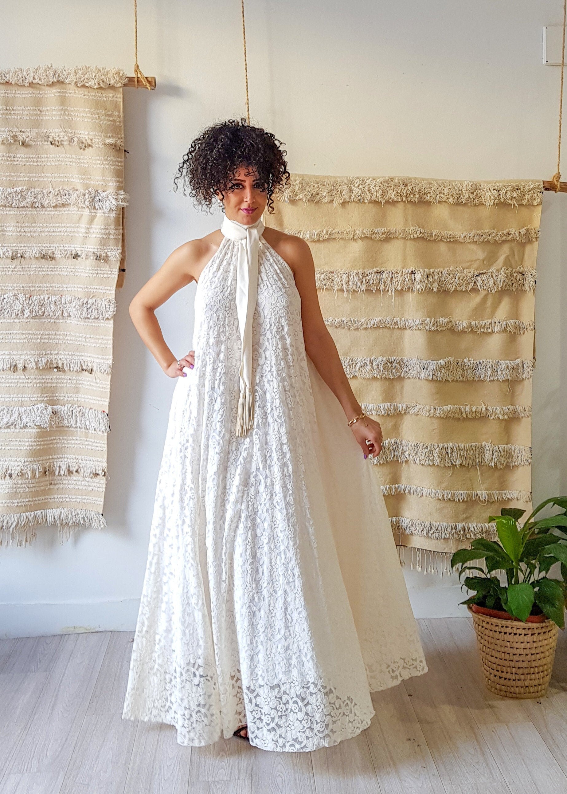 Lace Dress, Women Dress, Handmade Dress, Summer Dress, Wedding Dress, Bridal Maxi Dress