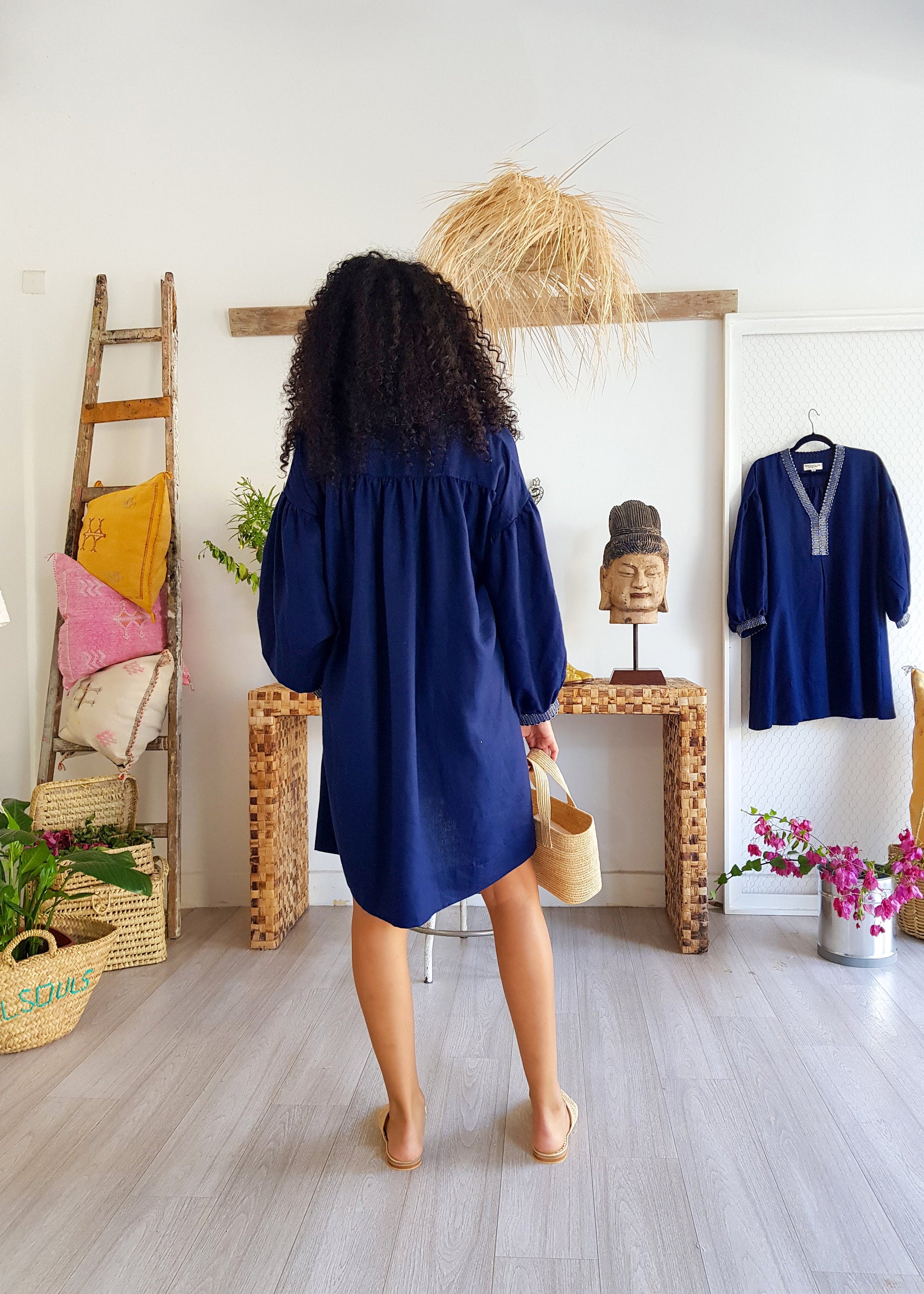 Linen Dress, Women Red Dress, Mini Dress, Vyshyvanka Dress, Moroccan Dress, Handmade Dress, Oversized Women Dress