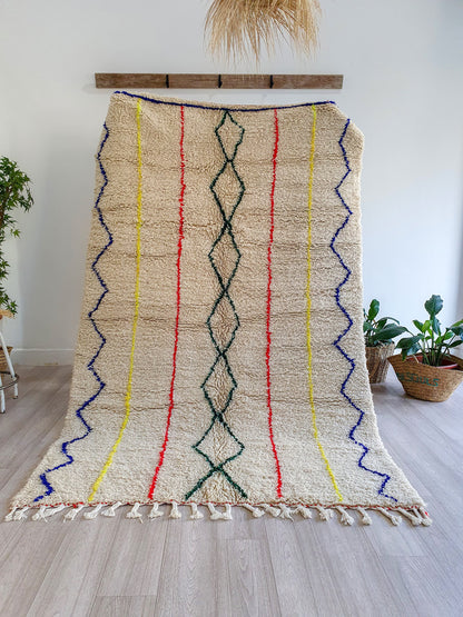 Moroccan Rug Handmade Rug Berber Rug Wool Rug Beni Ourain Rug Boho Area Rug