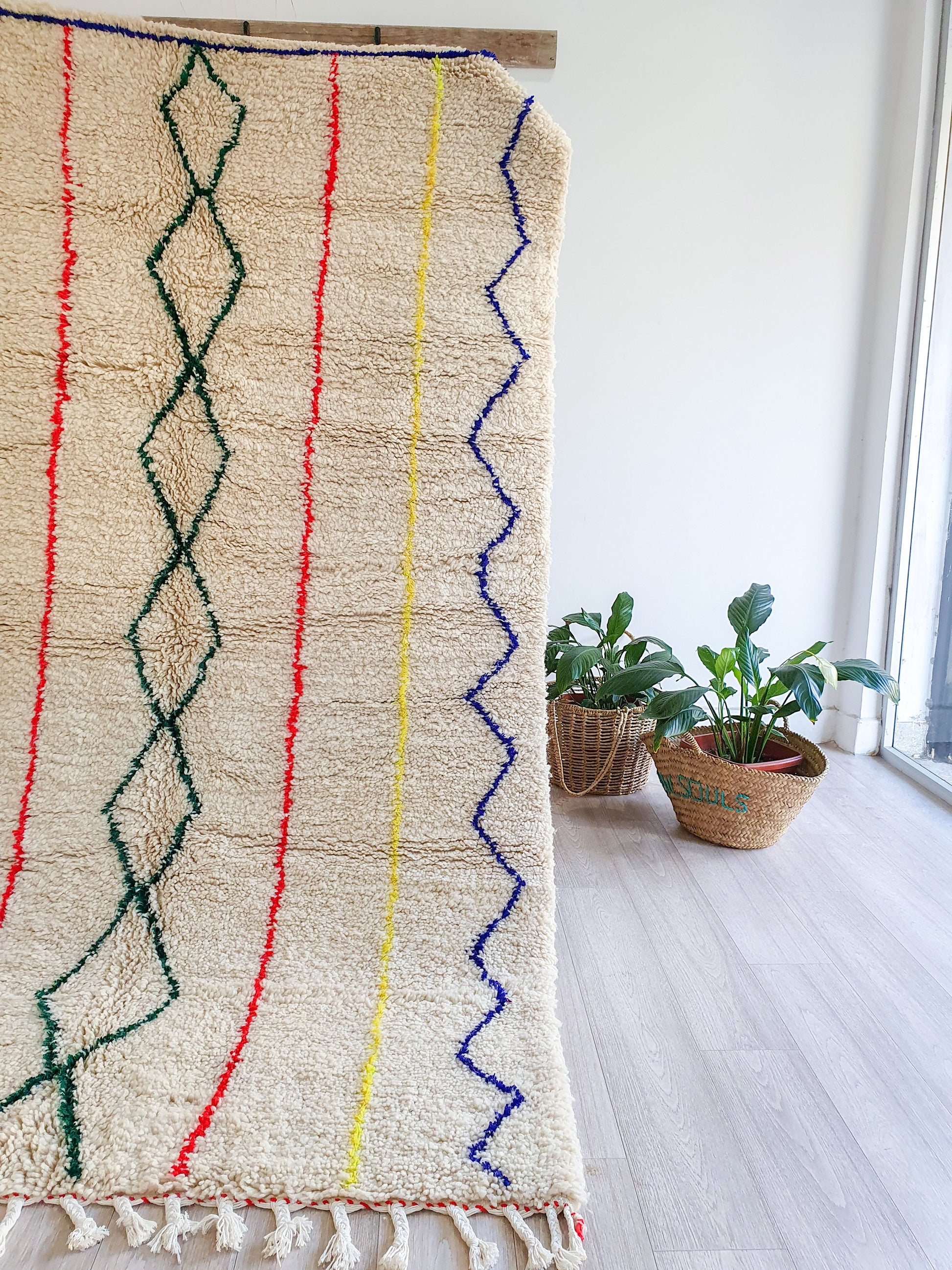 Moroccan Rug Handmade Rug Berber Rug Wool Rug Beni Ourain Rug Boho Area Rug