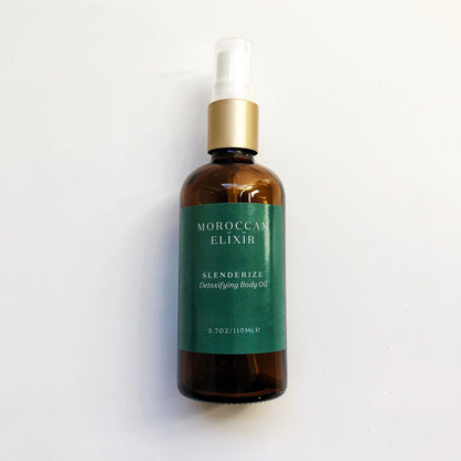 SLENDERIZE Detoxifying Body Oil Argan Oil with Organic Sage, Basil, Lemon and White Grapefruit