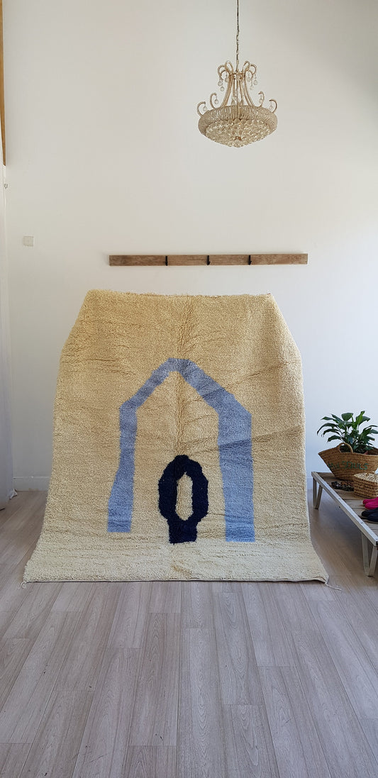Moroccan Rug, Handmade Carpet, Authentic Beni Ourain Rug, Azilal Rug, Berber Area Rug, Tapis Marocain, Wool Rug, Large Area Rug