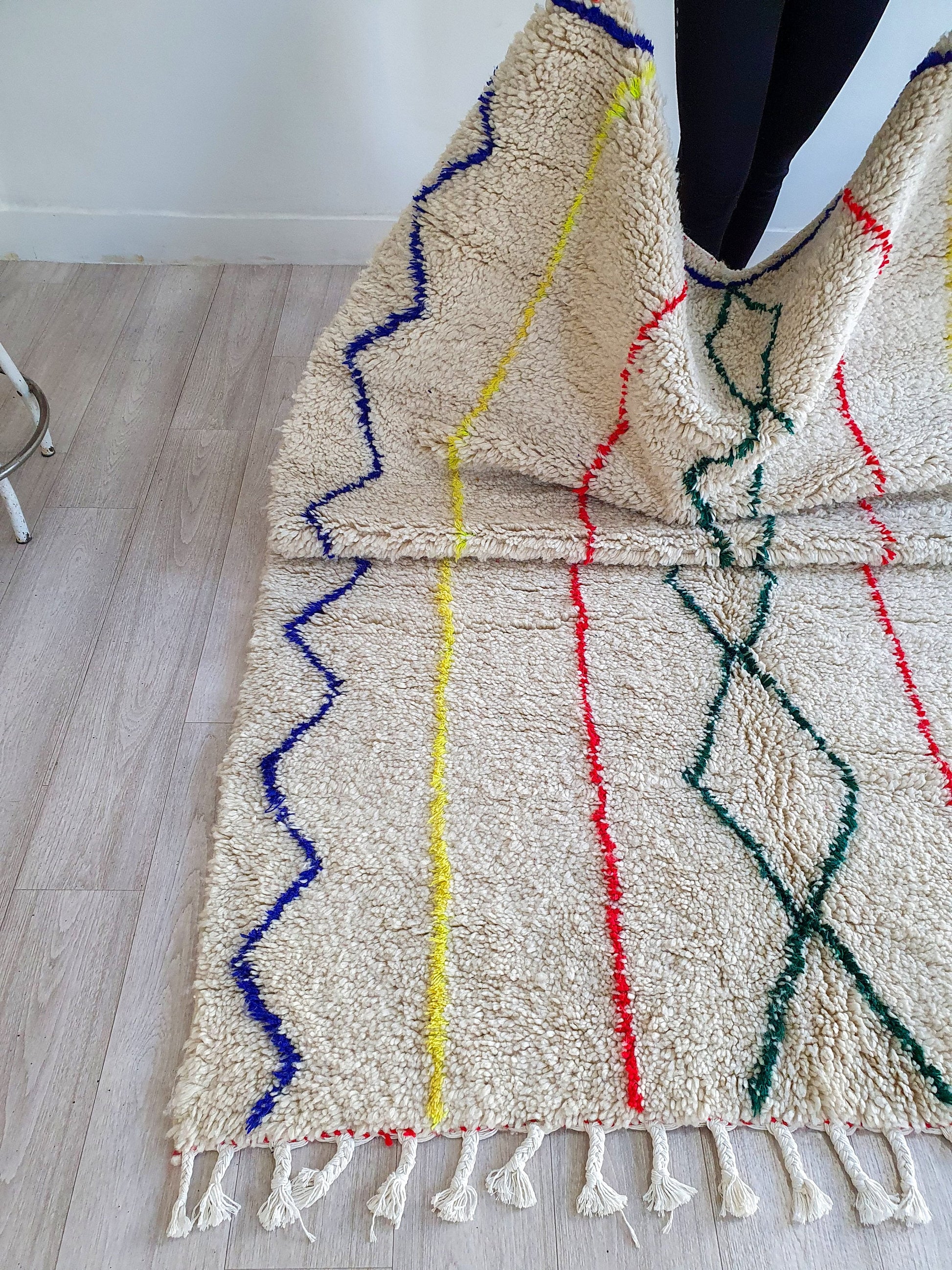 Moroccan Rug Handmade Rug Berber Rug Wool Rug Beni Ourain Rug Boho Area Rug