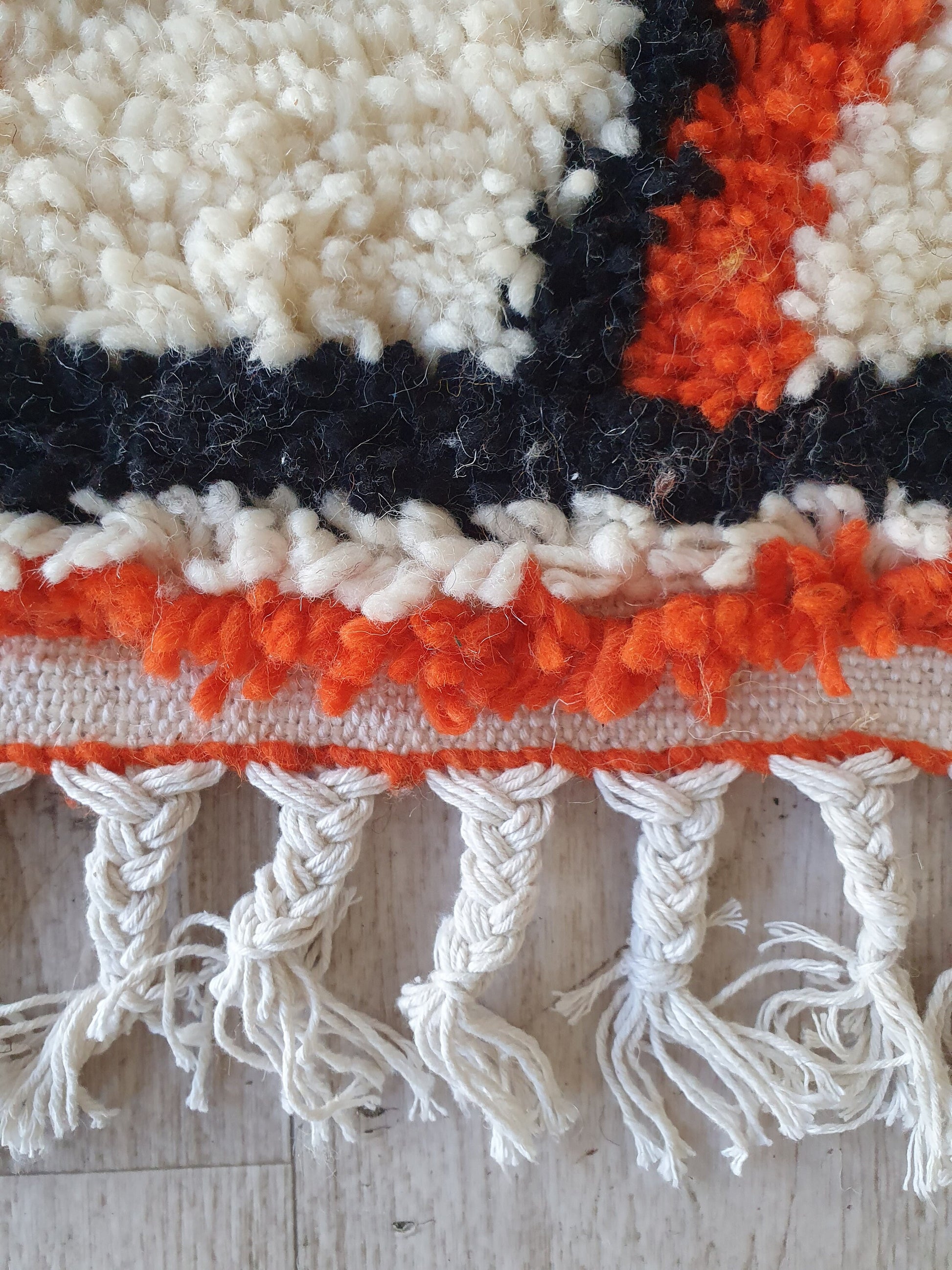 Moroccan Rug Handmade Wool Rug Colorful Boujad Rug Abstract Azilal Berber Rug Moroccan Carpet