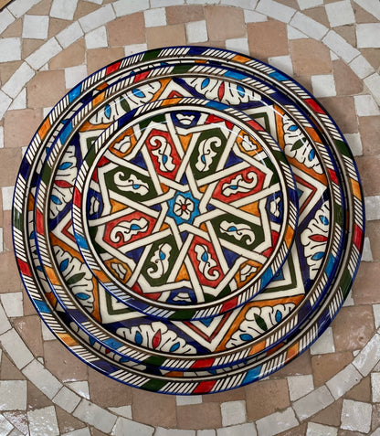 Plates / Ceramic Plates from Fes, Handmade and Hand Painted / Moroccan Plates / Dinner Plate.