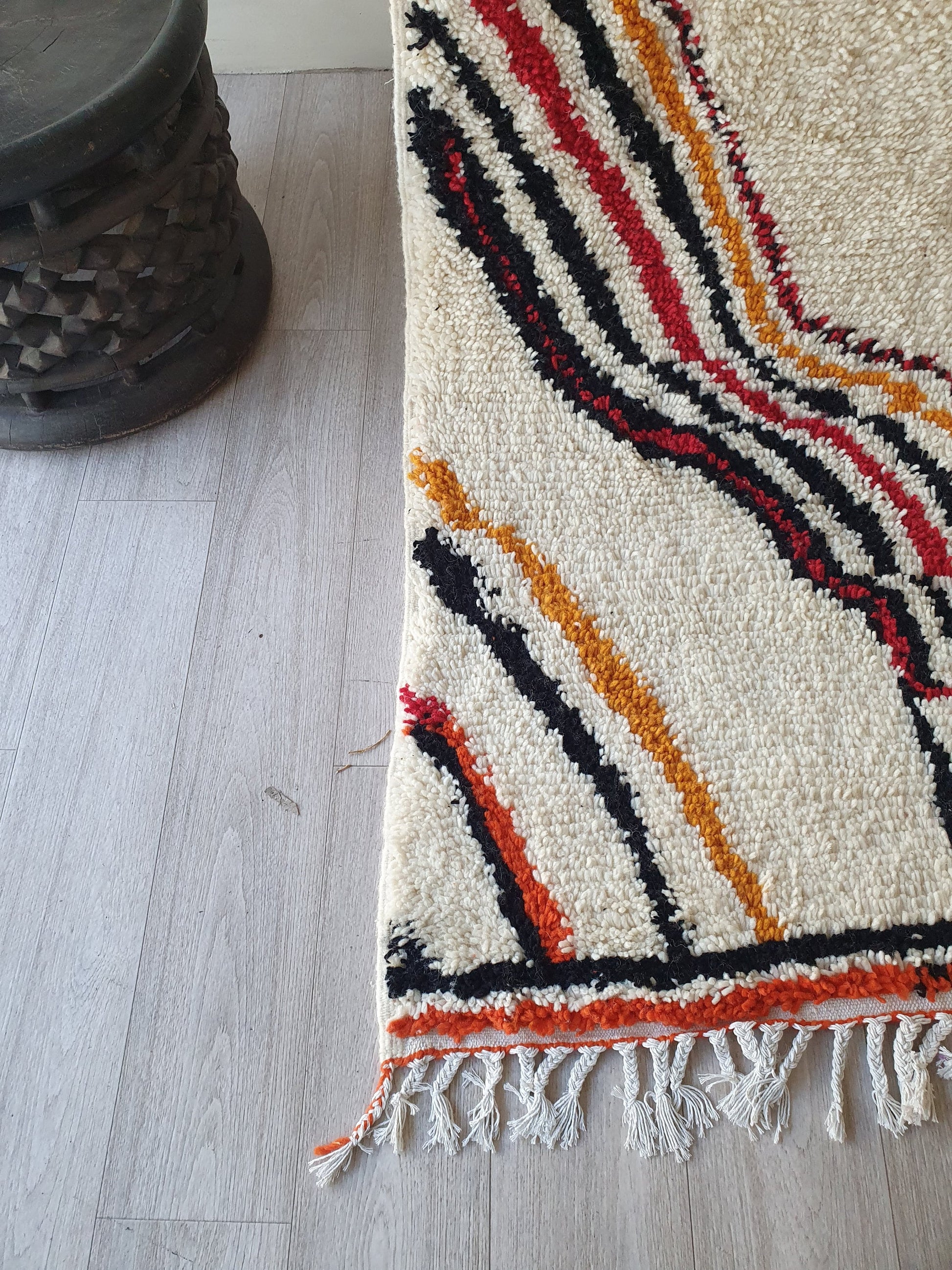 Moroccan Rug Handmade Wool Rug Colorful Boujad Rug Abstract Azilal Berber Rug Moroccan Carpet