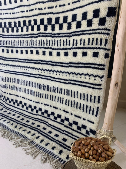 Moroccan Wool, Beni Ourain Rug, Checkered Rug, Handmade Rug, Berber Rug, Moroccan Design Rug, Berber Moroccan ,Soft Rug,Shag Rug