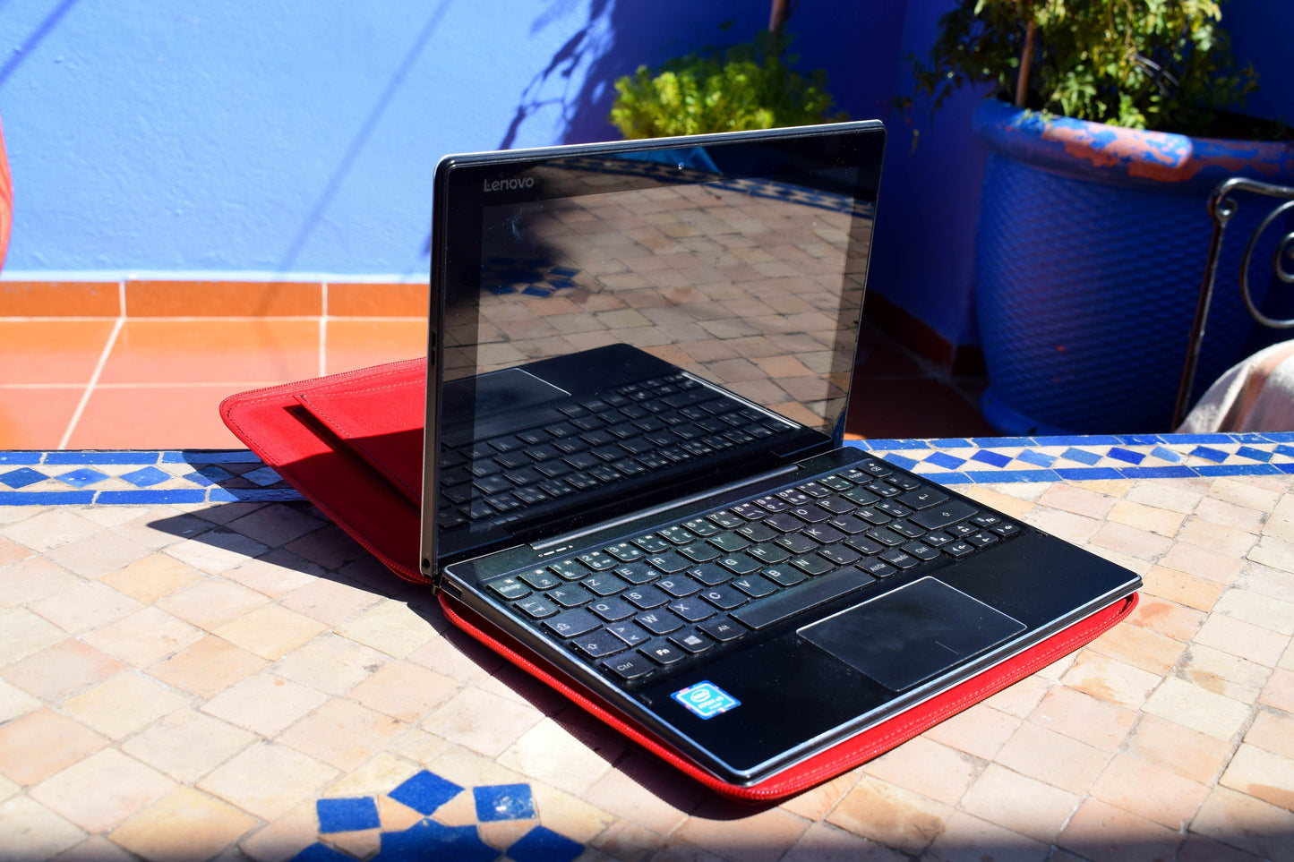 Moroccan Leather Handmade Laptop Cover 10 Inch Max, Red Laptop Sleeve, Leather Laptop Case, Gift for Him or Her, Red Real Leather Tab Cover