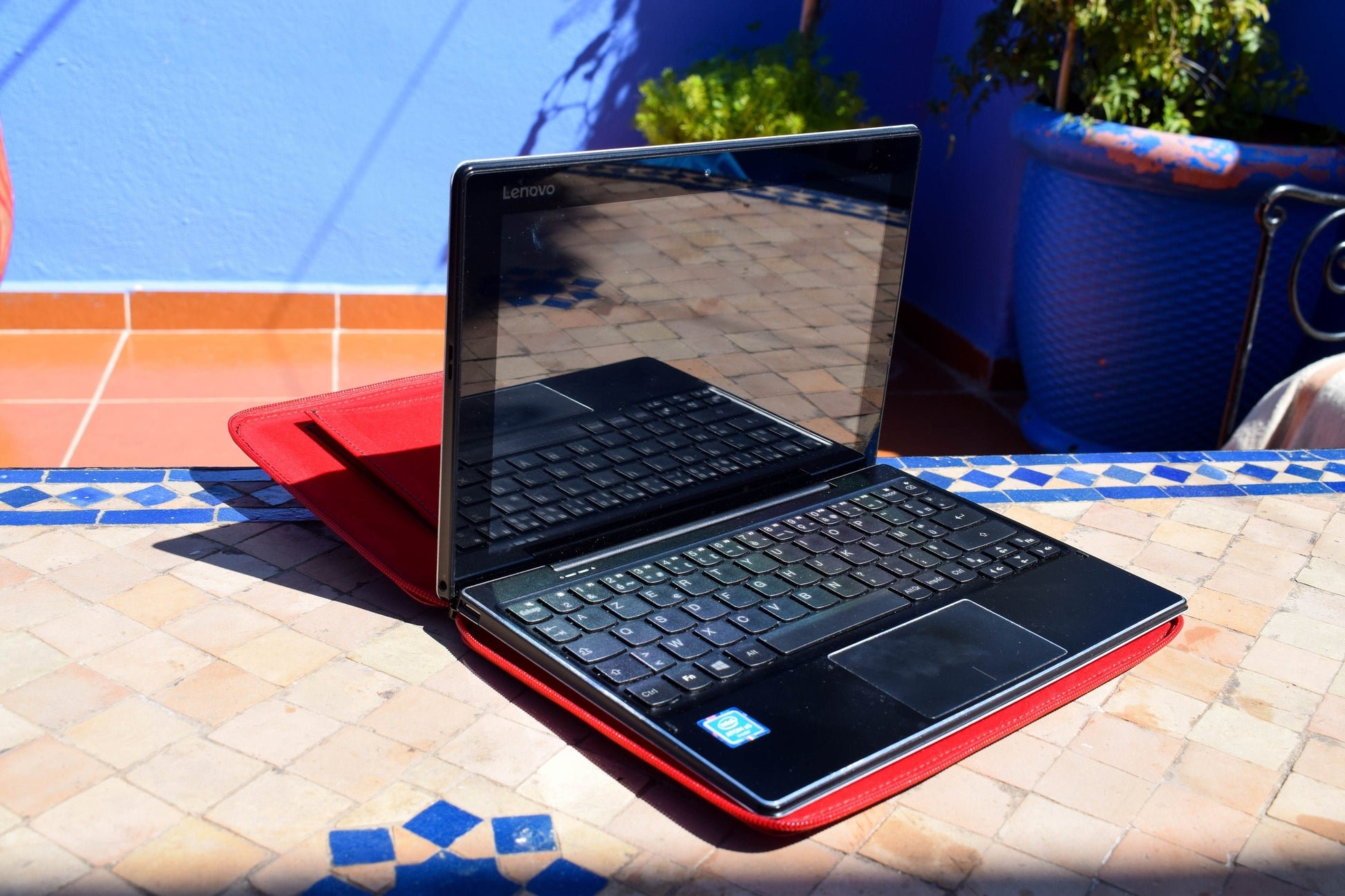 Moroccan Leather Handmade Laptop Cover 10 Inch Max, Red Laptop Sleeve, Leather Laptop Case, Gift for Him or Her, Red Real Leather Tab Cover