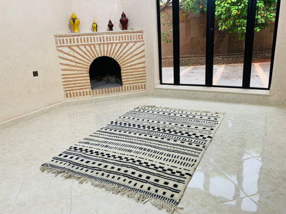 Moroccan Wool, Beni Ourain Rug, Checkered Rug, Handmade Rug, Berber Rug, Moroccan Design Rug, Berber Moroccan ,Soft Rug,Shag Rug