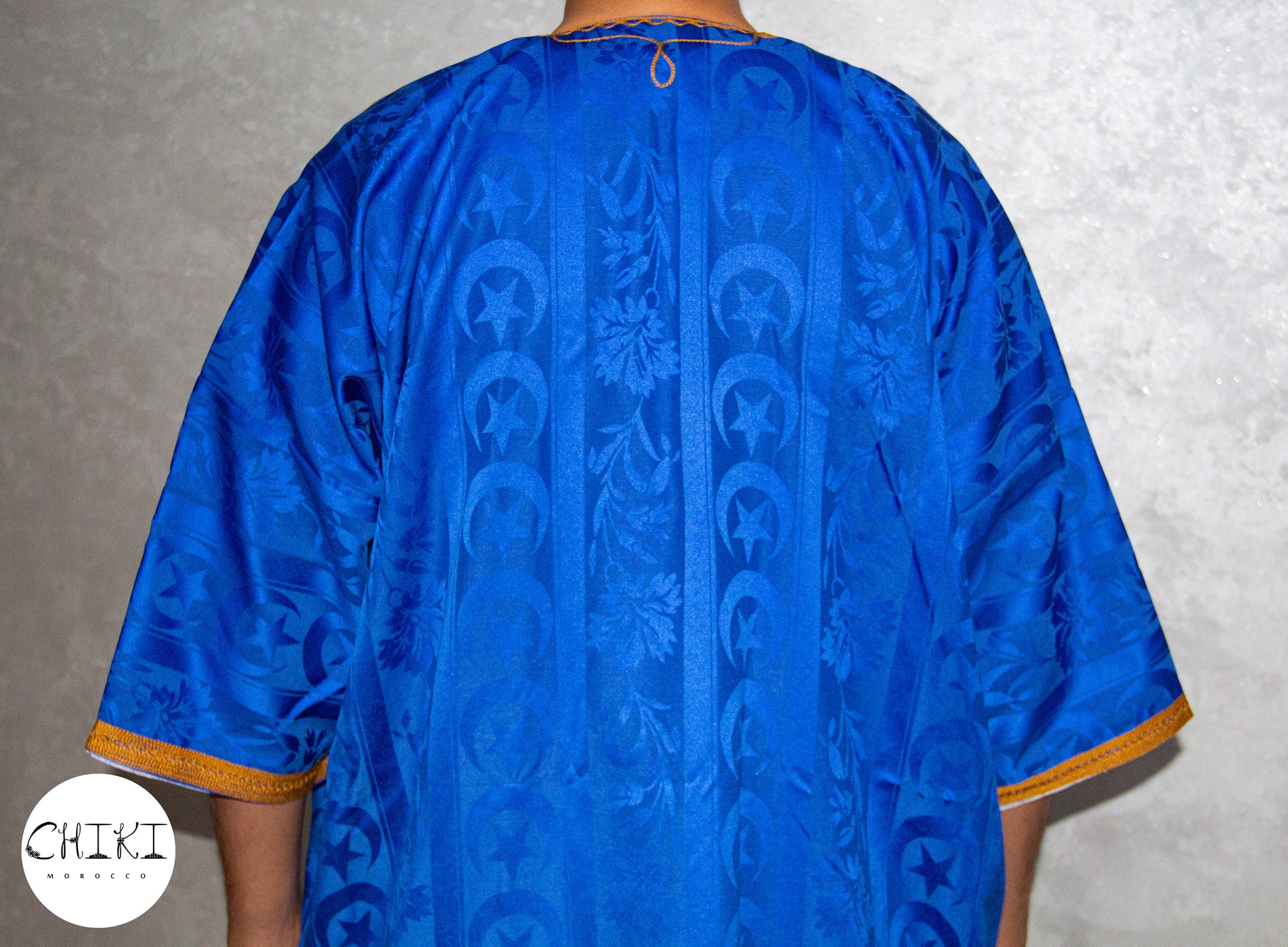 Tuareg Clothing Gandora with Tuareg Scarf , Djellaba Sahraoui, Tuareg Scarf , Tuareg Dress Bleu , Tuareg Blue Men, African Tuareg Blue Dress