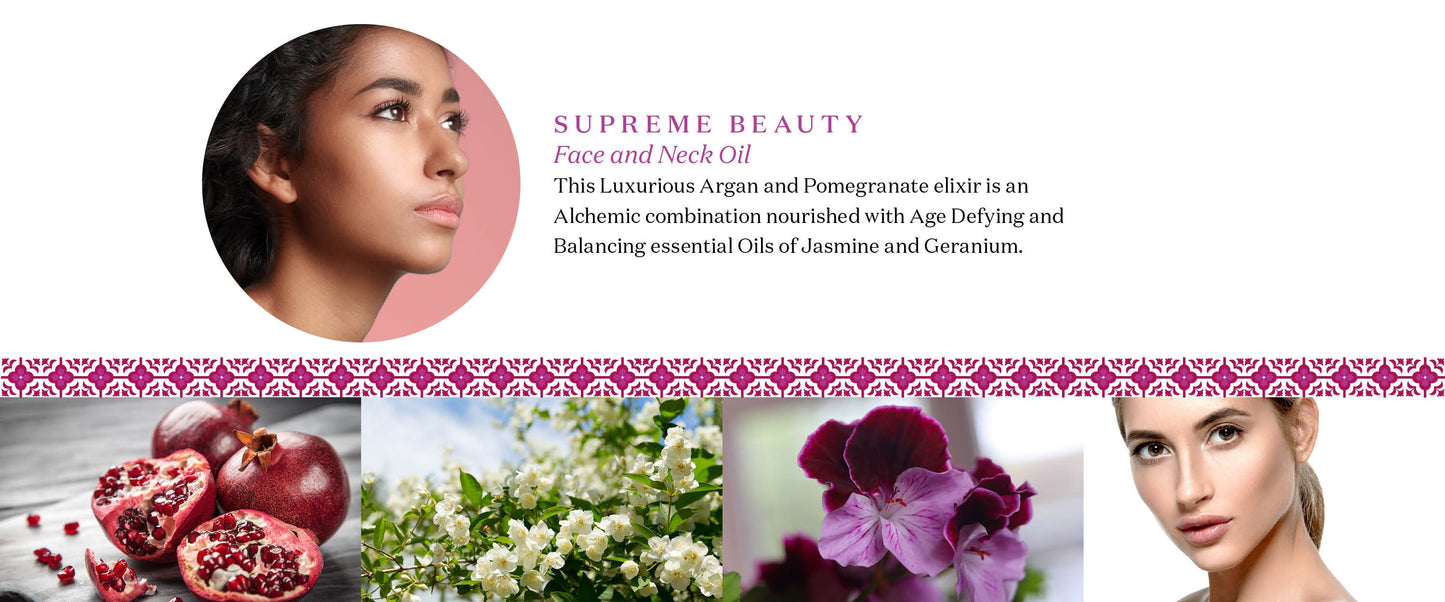 SUPREME BEAUTY Argan and Pomegranate Face and Neck Oil