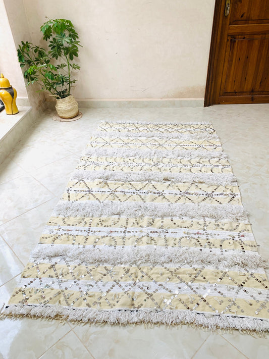 Moroccan Handira Blanket -Warm Blanket -Homemade Blankets -Vintage Blanket -Blanket Ladder -Cozy Throw Blanket -Woven Blanket